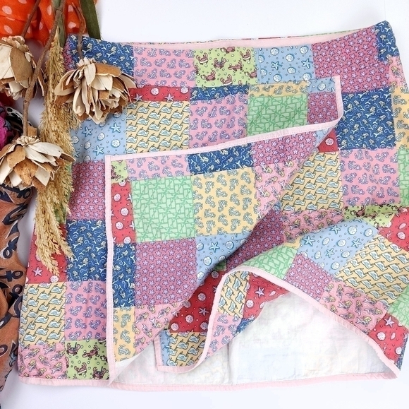 Vineyard Vines Multicolored Wrap Skirt Sz 8 - Picture 5 of 10